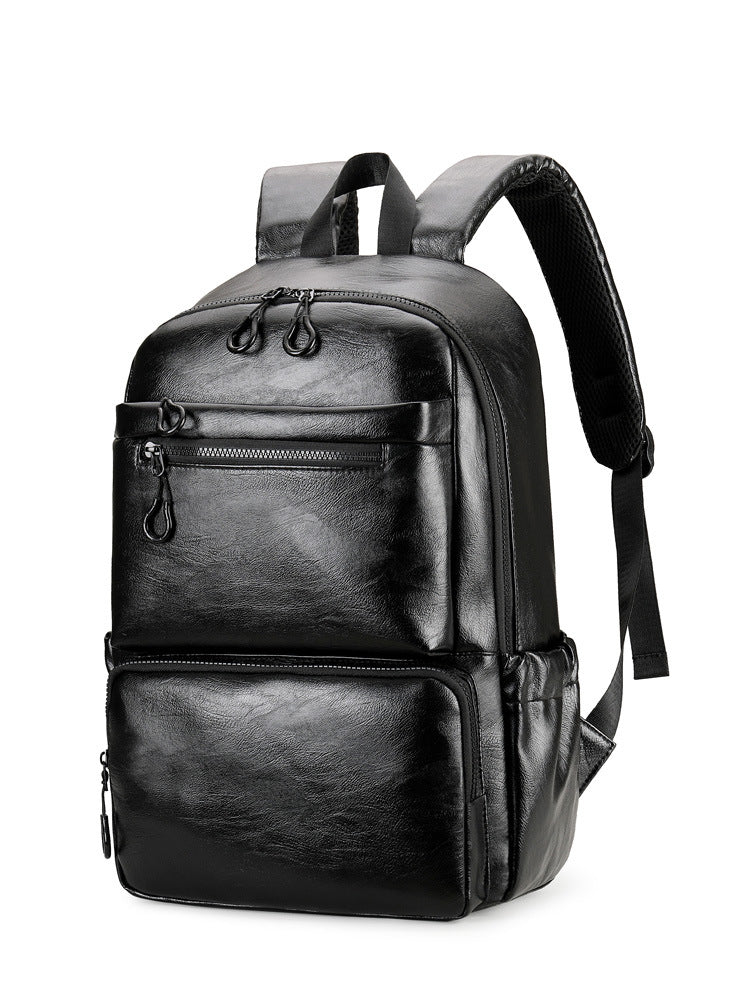 Leather Short Distance Trip College Computer Backpacks