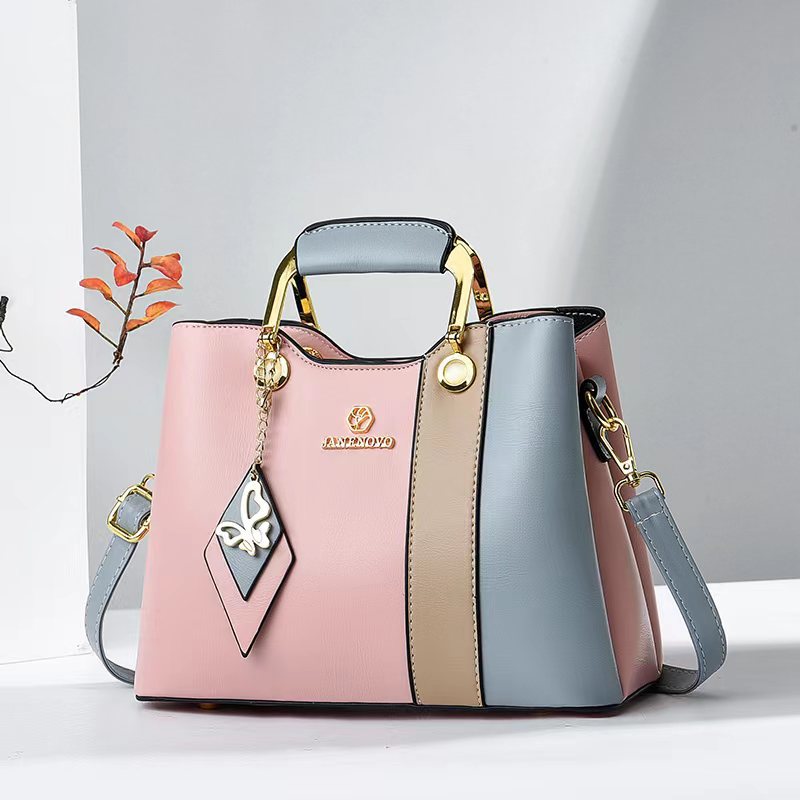 Women's Fashion Color Contrast Elegant Mother Handbags