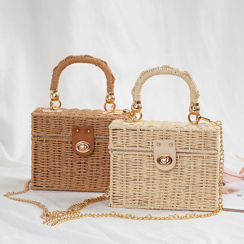 Women's Style Fashion Trend Paper String Straw Hand Everyday Joker Women's Shoulder Bag