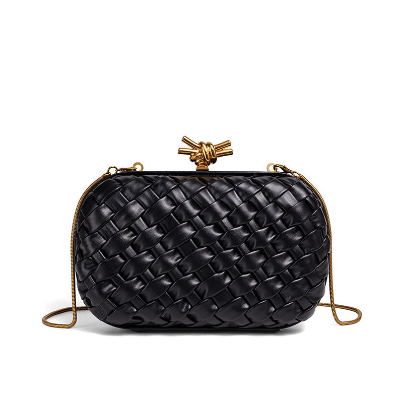 Woven Chain Fashion For Dinner Clutch Women's Shoulder Bag