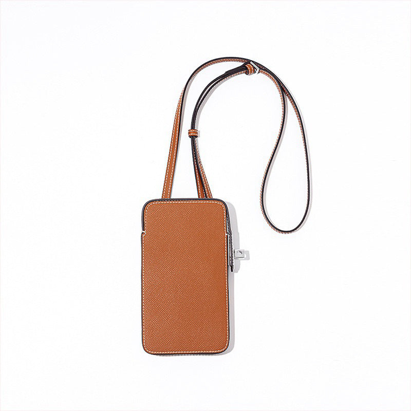 Fashion Genuine Leather Box Simple High-grade Mobile Phone Bag