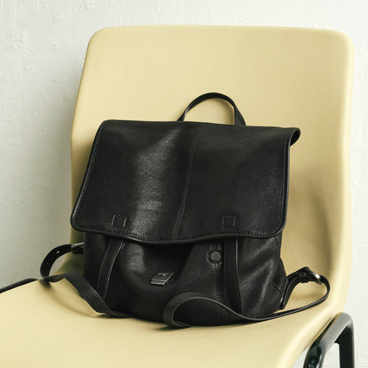 Vegetable Tanned Sheepskin Series Large Capacity Commute Backpacks