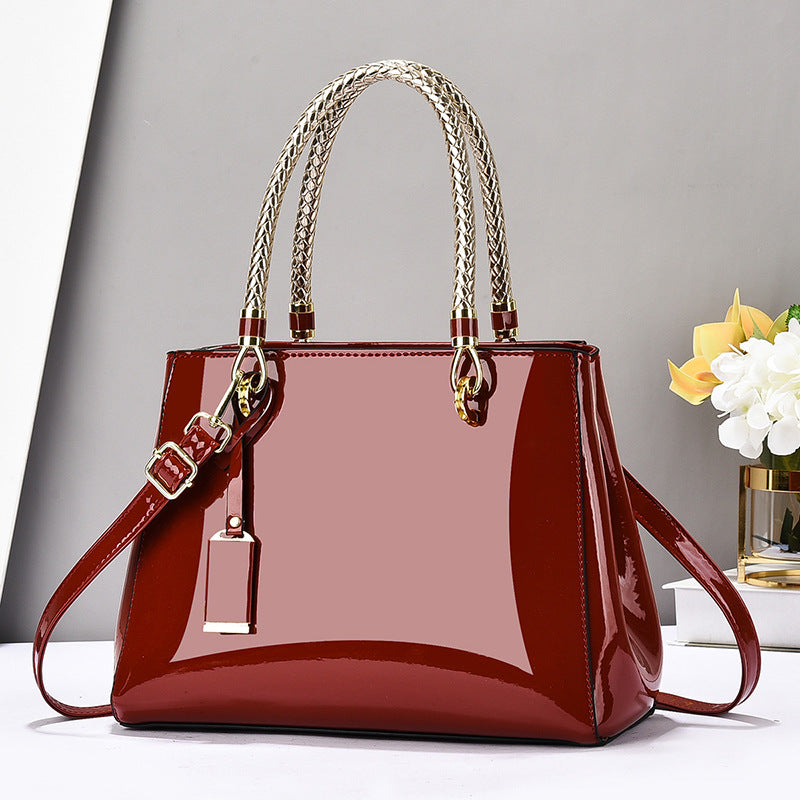 Beautiful Women's Patent Leather Large Fashion Women's Handbag