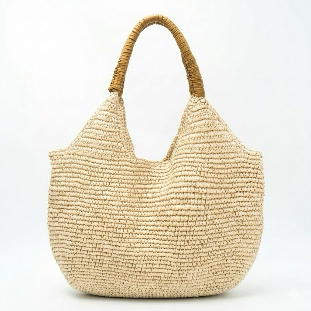 Women's High Sense Straw Hand-woven Large Capacity Vacation Bags