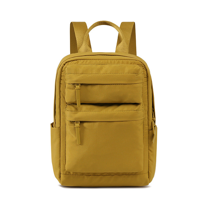 Capacity Pleated Solid Color Campus Computer Simple Junior Bags