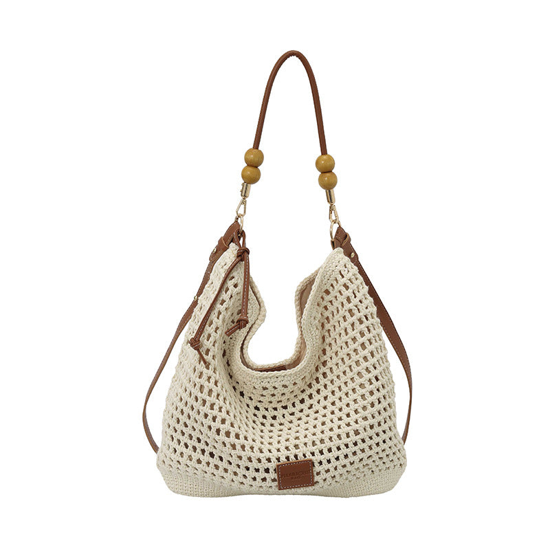 Women's Woven Seaside Vacation Beach Fashion Commuter Tote Bags