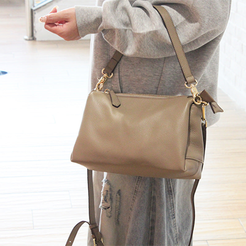Korean Style Versatile Soft Leather High-grade Women's Messenger Bag