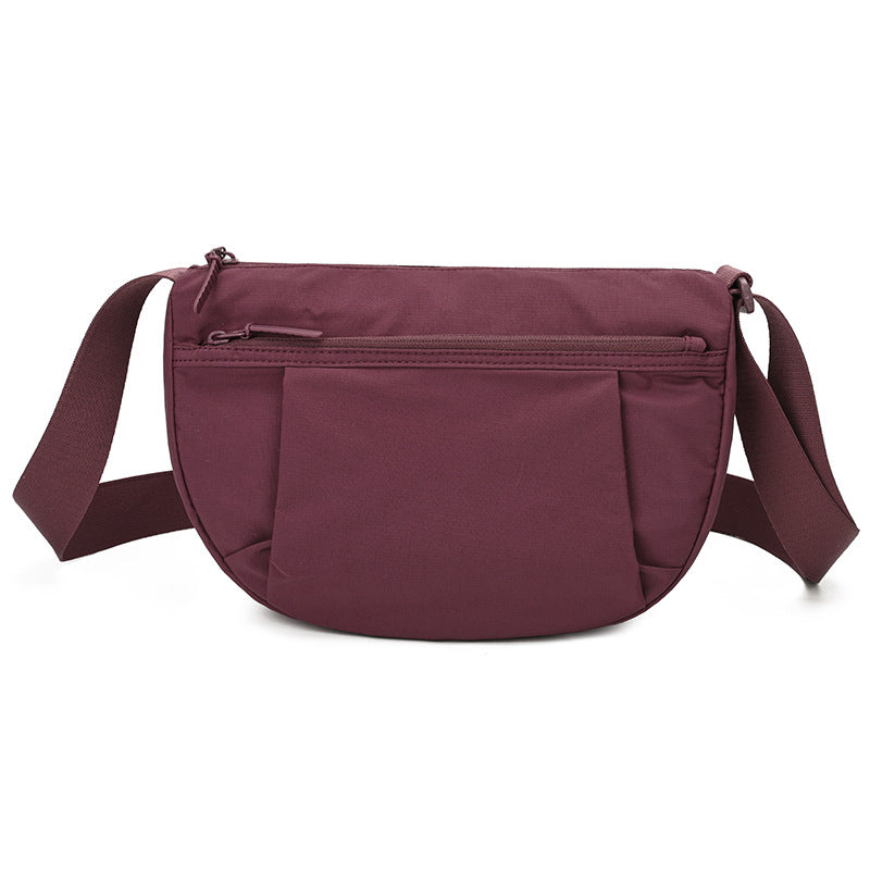 Women's Simple Nylon Cloth Light Luxury Minority Korean Dumplings Large Women's Shoulder Bag