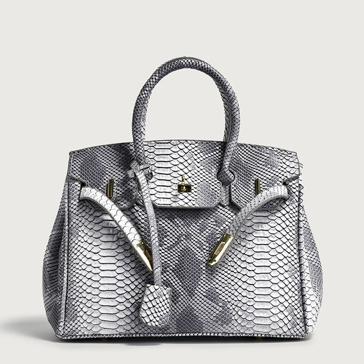 Women's Retro Snakeskin Pattern Kelly Trendy Large Women's Messenger Bag