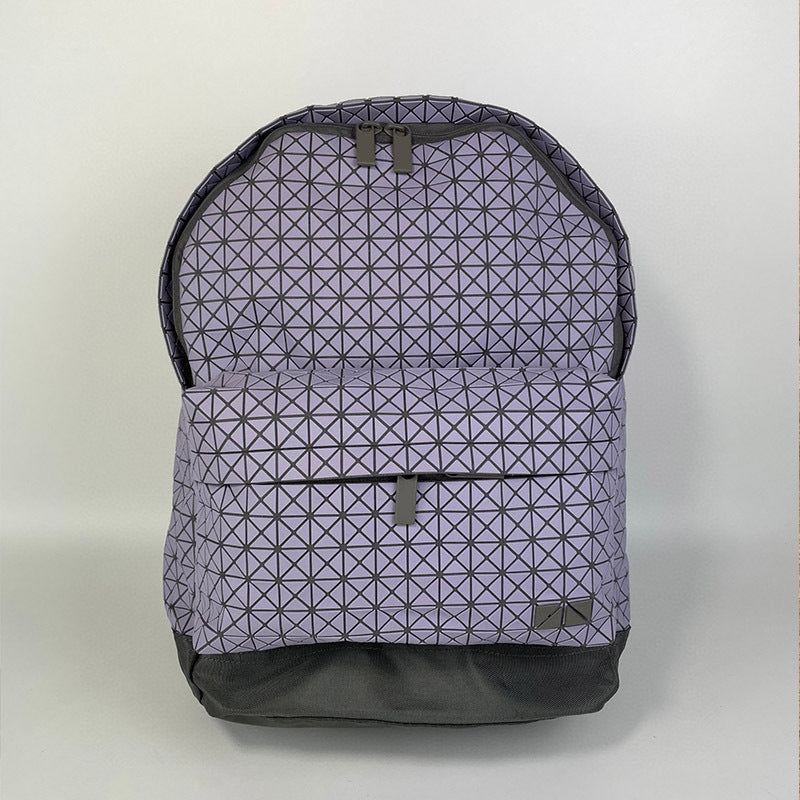 Women's Original Geometric Rhombus Silicone Checked Computer Color Matching Bags