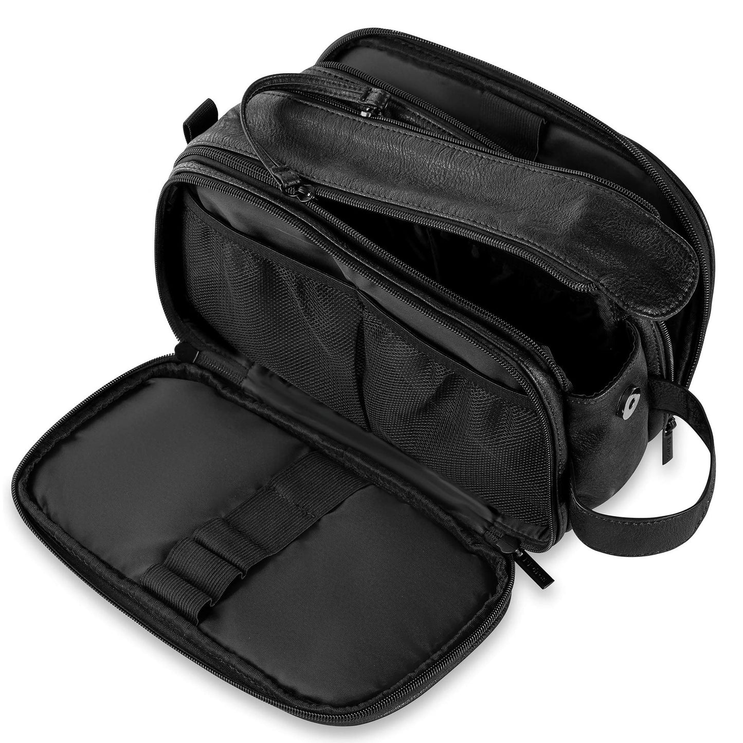 Men's Leather Wash Large Capacity Portable Retro Makeup Bag