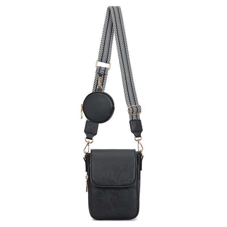 Women's Fashionable Earphone Portable Slot Function Women's Shoulder Bag
