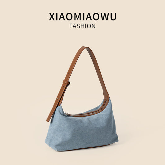 Summer Jean Leisure Artistic Portable Female High Underarm Bag