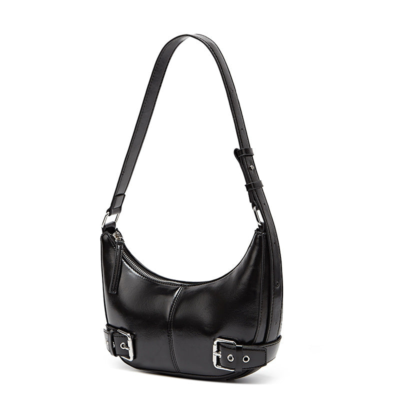 Women's Niche Designer High-grade Crescent Vintage Light Luxury Women's Shoulder Bag