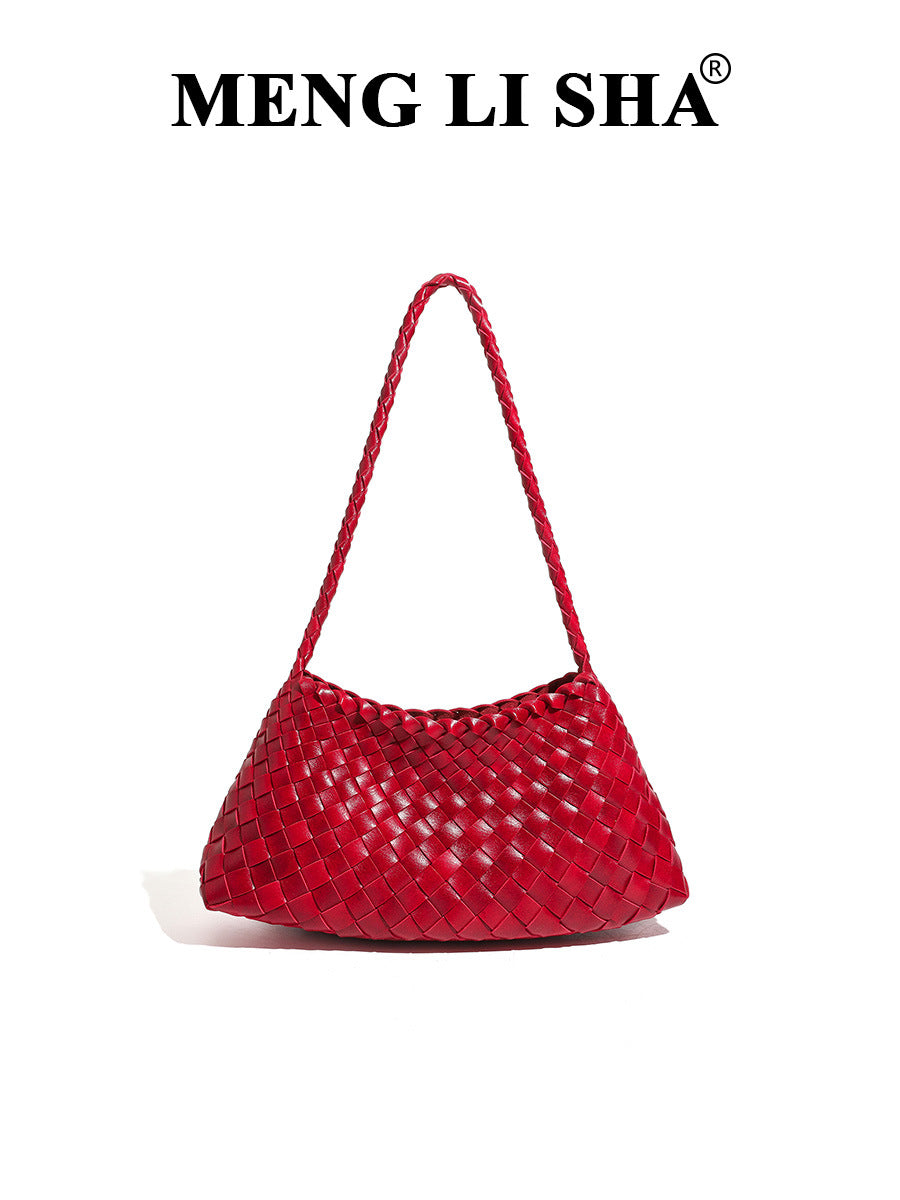 Women's High-grade Light Luxury Minority Woven Exquisite Commuter Bags
