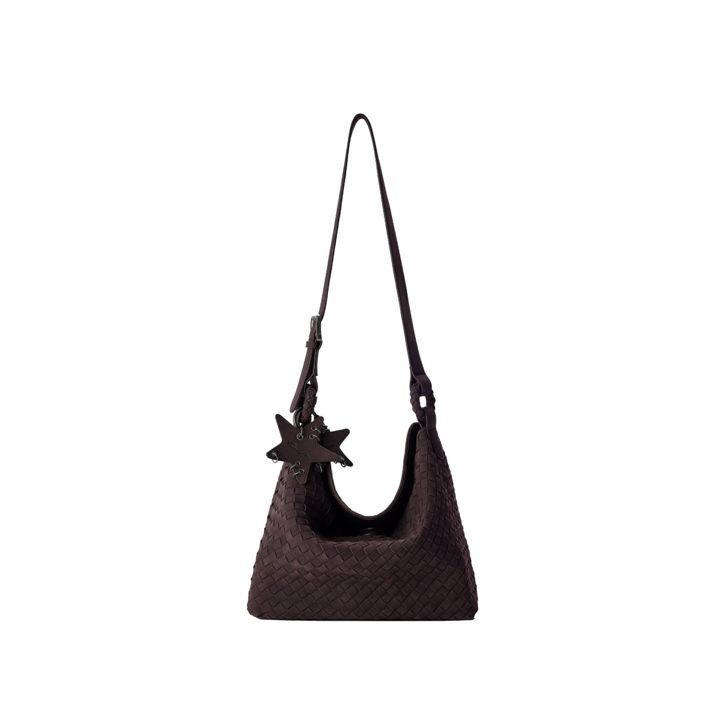Women's Suede Frosted Woven Large Capacity Commute Women's Shoulder Bag