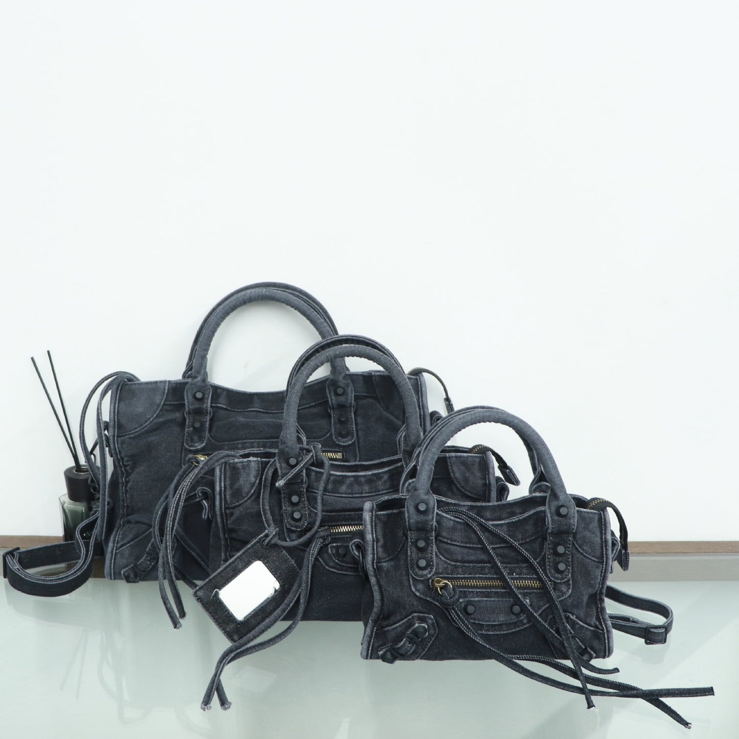 Spring Wear Rivet Motorcycle Neutral Retro Style Bags