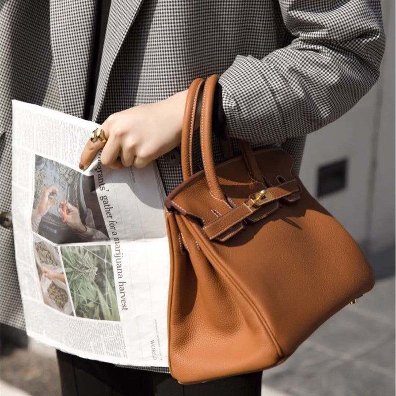 Leather First Layer Cowhide High-grade Fashion Large Women's Handbag