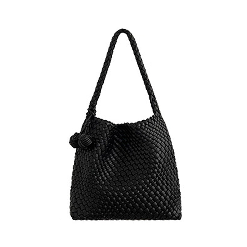 Medium Pretty Woven Large Capacity Commuter Burst Shoulder Bags