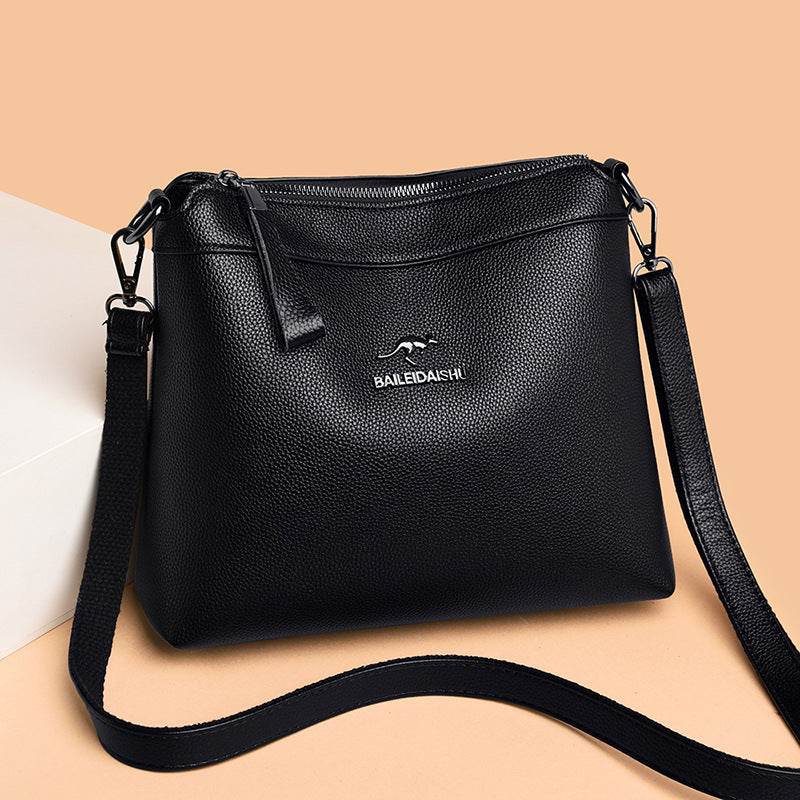 Women's Large Capacity Fashion Soft Leather Mom Women's Shoulder Bag