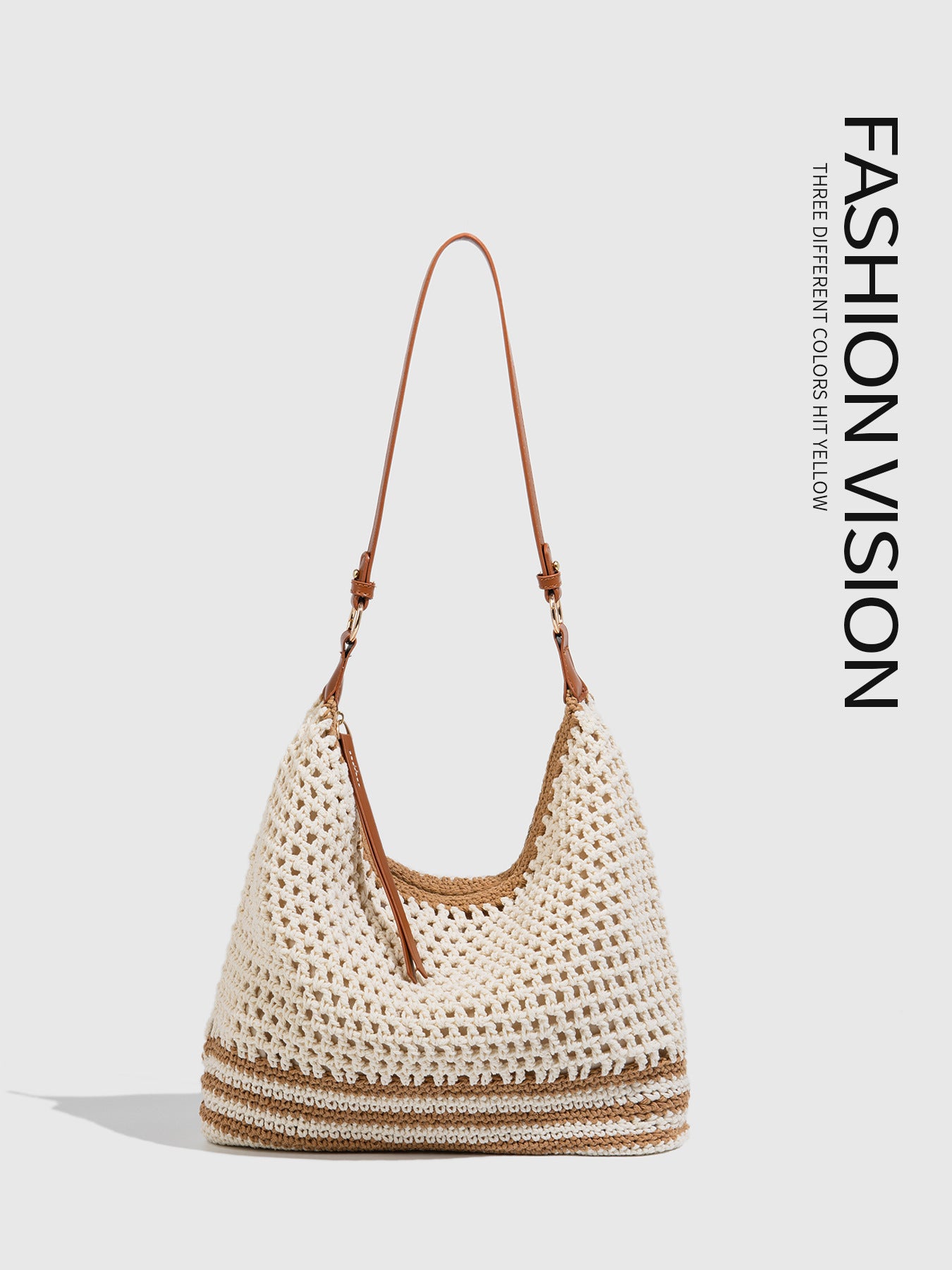 Artistic Woven Summer Seaside Vacation Beach Large Tote Bag