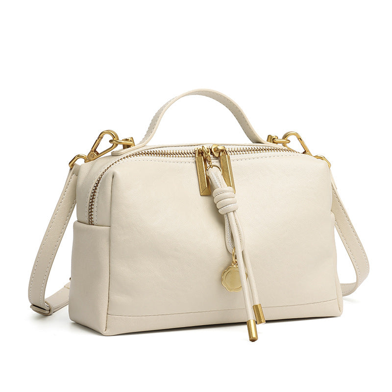 Women's Vegetable Tanning Leather Portable High-grade Simple Women's Messenger Bag