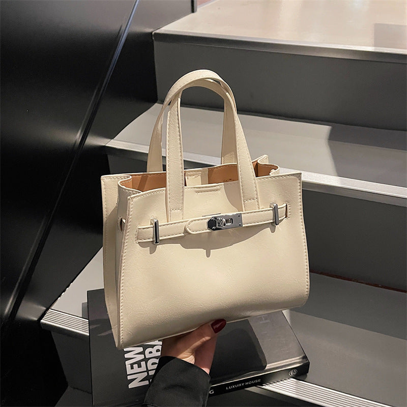 Women's Korean Style Simple Fashion Portable Kelly Bags