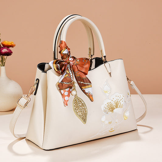 Women's Mother's Day Gift Light Luxury Elegant National Style Large Capacity Women's Shoulder Bag