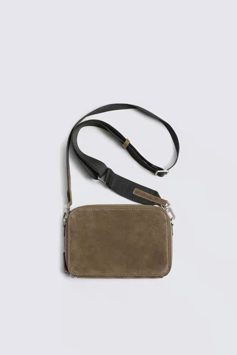 Fashion Beautiful Durable Men's Suede Leather Men's Messenger Bag