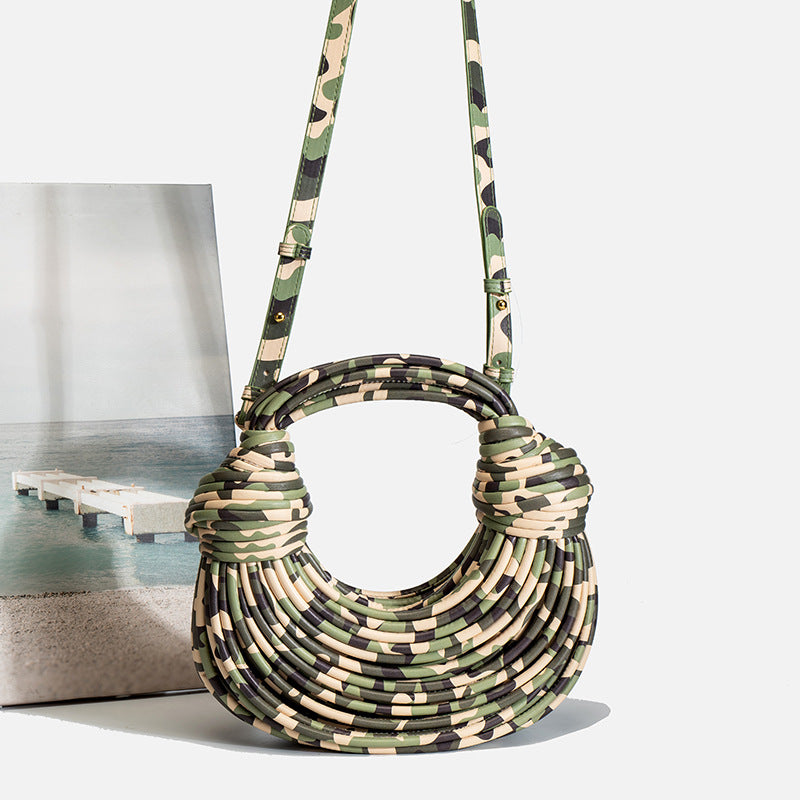 Women's Summer Niche Fashion Creative Personalized Trend Woven Women's Handbag