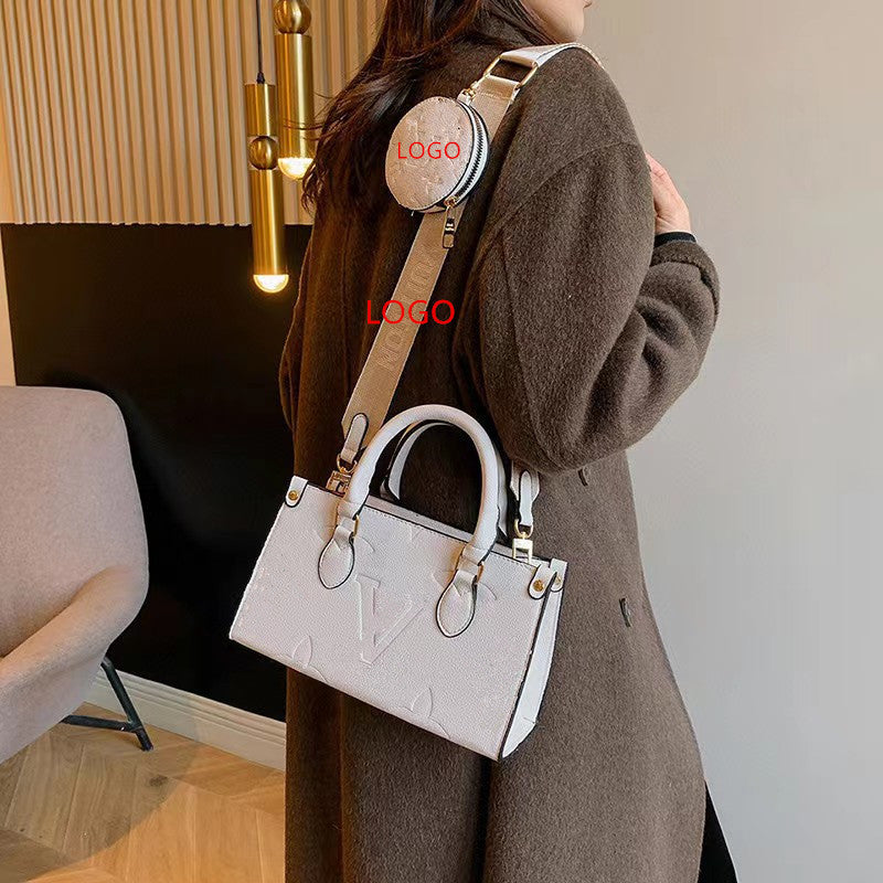 Women's Mini Embossed Large Capacity Portable Oblique Bags