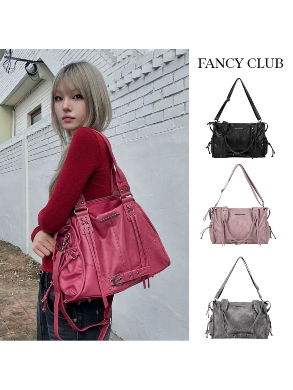 Pretty Niche Retro Large Capacity Trendy Tote Bags