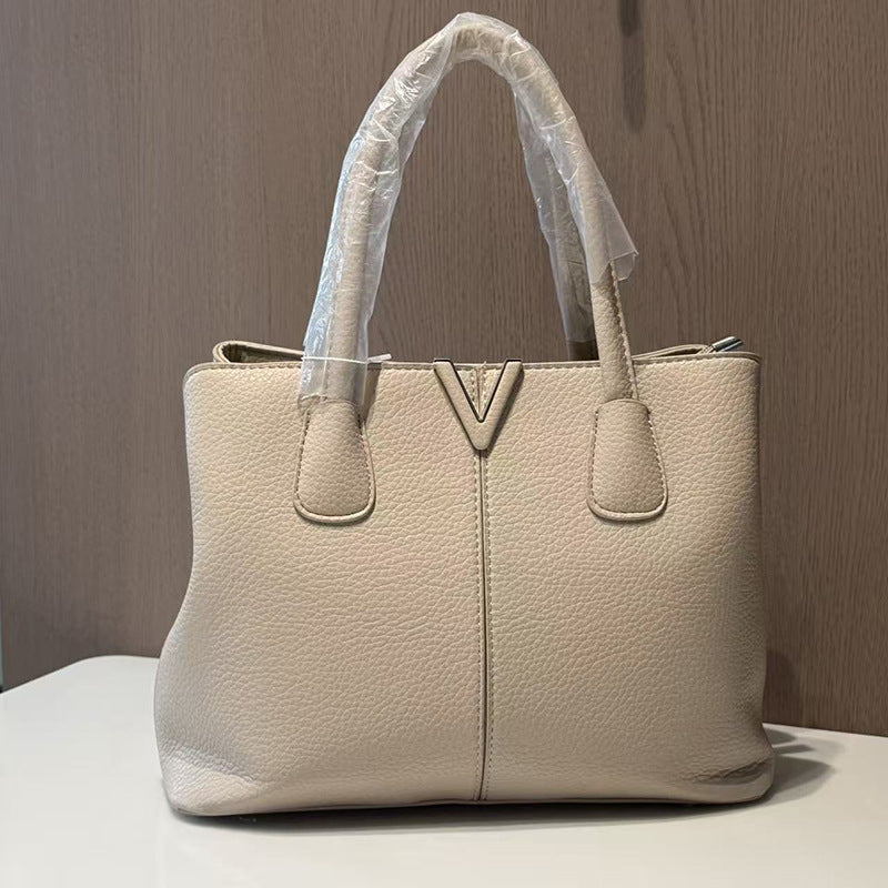 Women's Fashion Litchi Pattern High Quality Large Women's Handbag