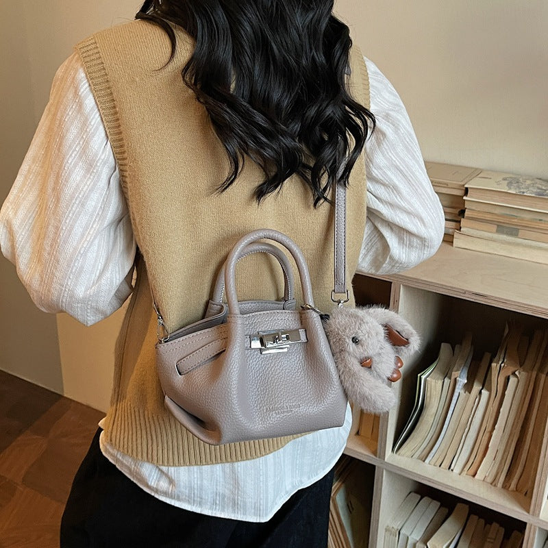 Women's Korean Portable Vegetable Basket Fashionable Lychee Bucket Bag