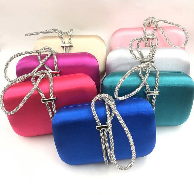 Women's Veet Iron Box Dinner Bridesmaid Dress Garment Female Bucket Bag