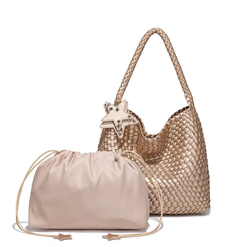 Gun Champagne Hand-made Large Capacity Totes Design One Women's Handbag