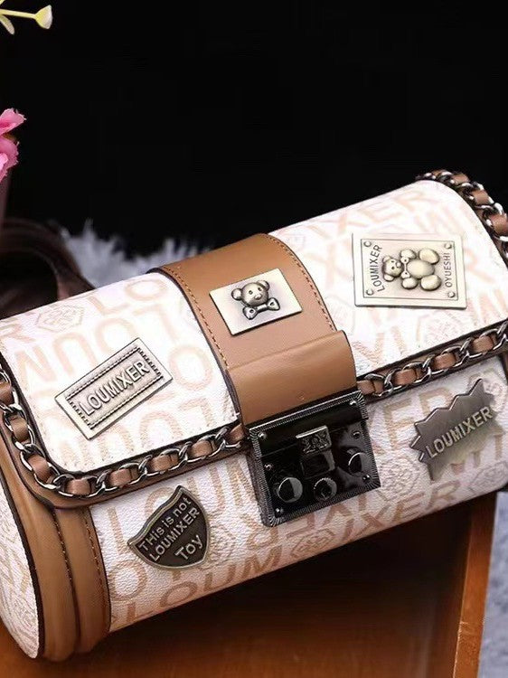 Women's Source Fashion Cylinder Badge Chain Women's Handbag