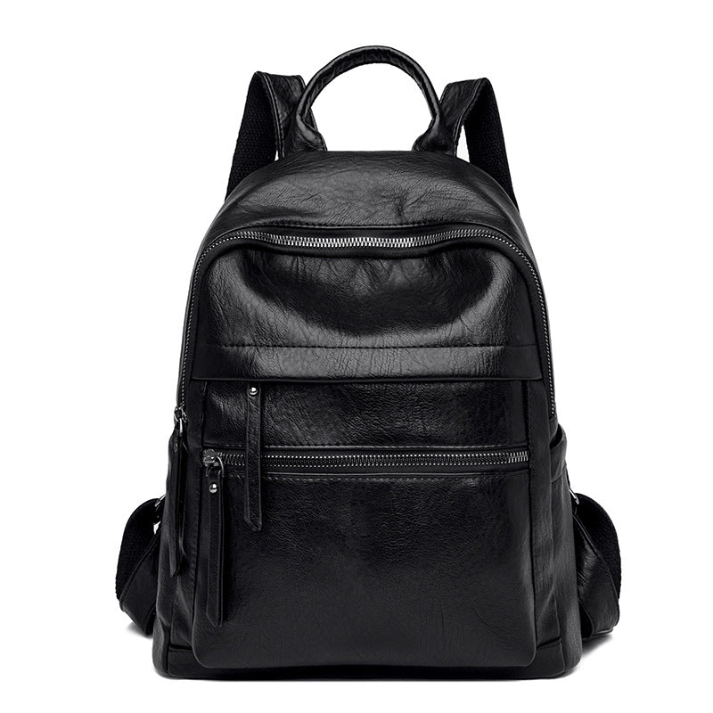Women's Solid Color Fashion Large Capacity Versatile Backpacks