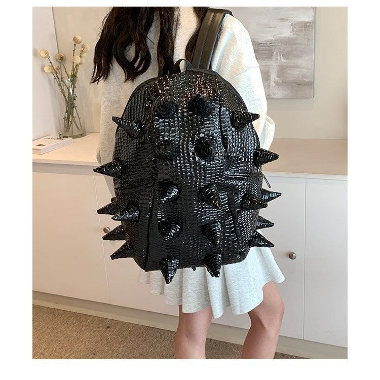 Women's Korean Chic Unique Funny Hedgehog Leisure Backpack