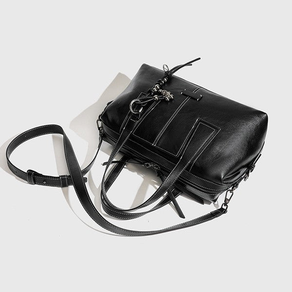 Ear Boston Medium Retro Large Capacity Women's Handbag