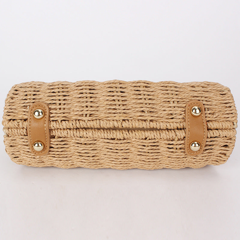 Women's Retro Fashion Woven Advanced Texture Minority Simple Design Women's Messenger Bag
