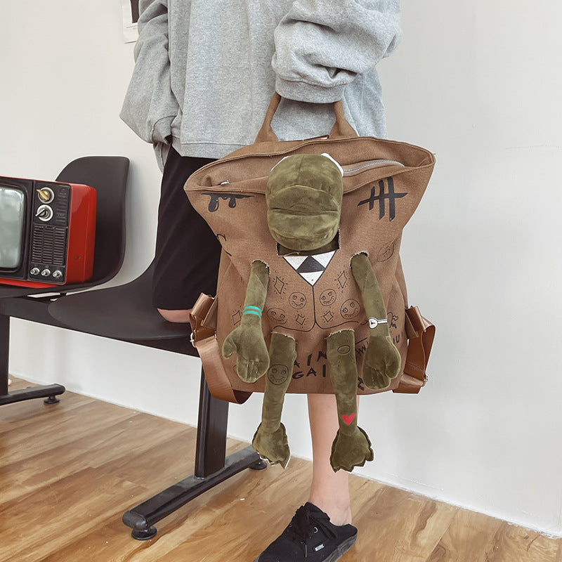 Korean Style Fresh Early High College Big Backpacks