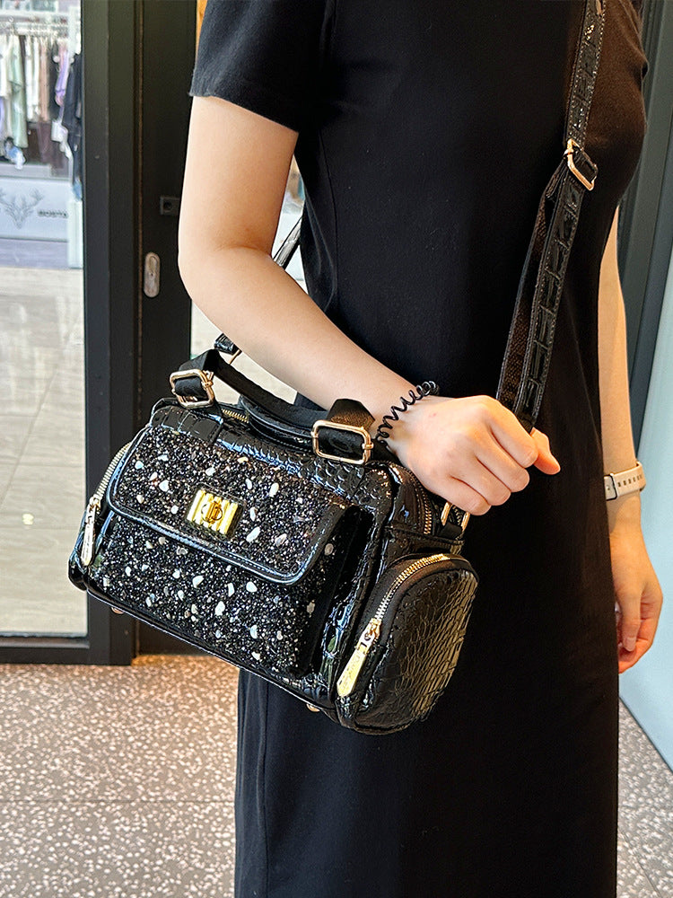 Women's Advanced Texture Crocodile Pattern Portable Fashion Elegant Bags