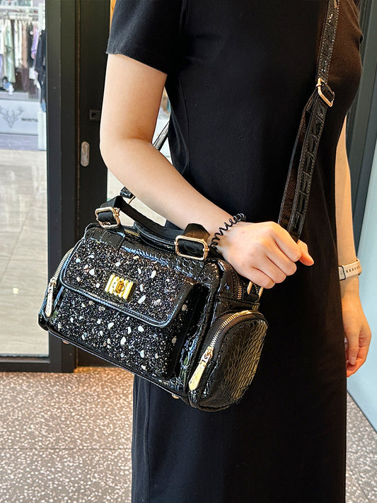 Women's Advanced Texture Crocodile Pattern Portable Fashion Elegant Bags