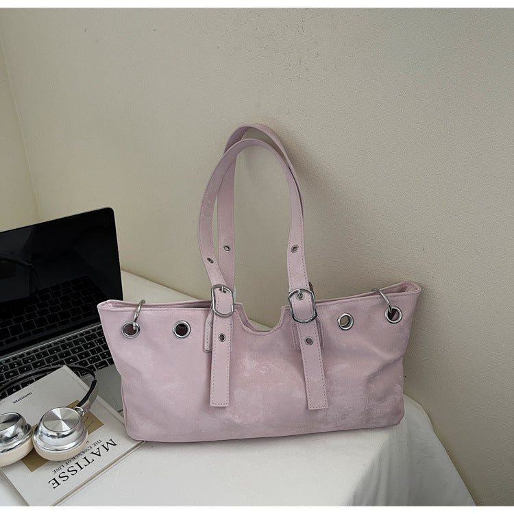 Women's Soft Leather Suede Retro Trendy High Bags
