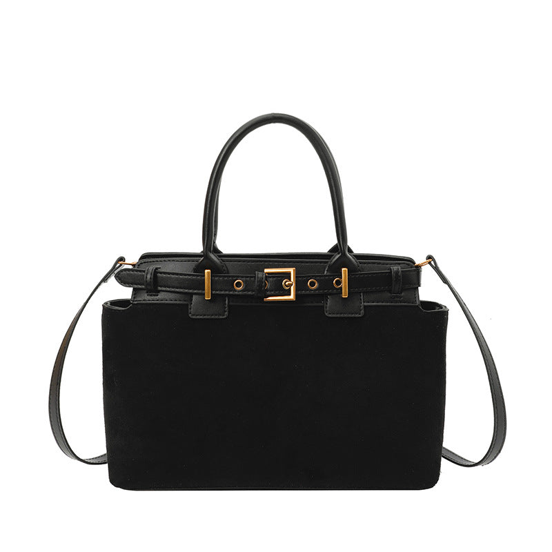Women's Western Style Suede Winter Elegant Texture Bags