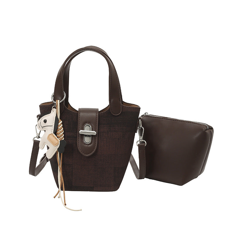 Women's Advanced Texture Light Luxury Portable Vegetable Basket Bags