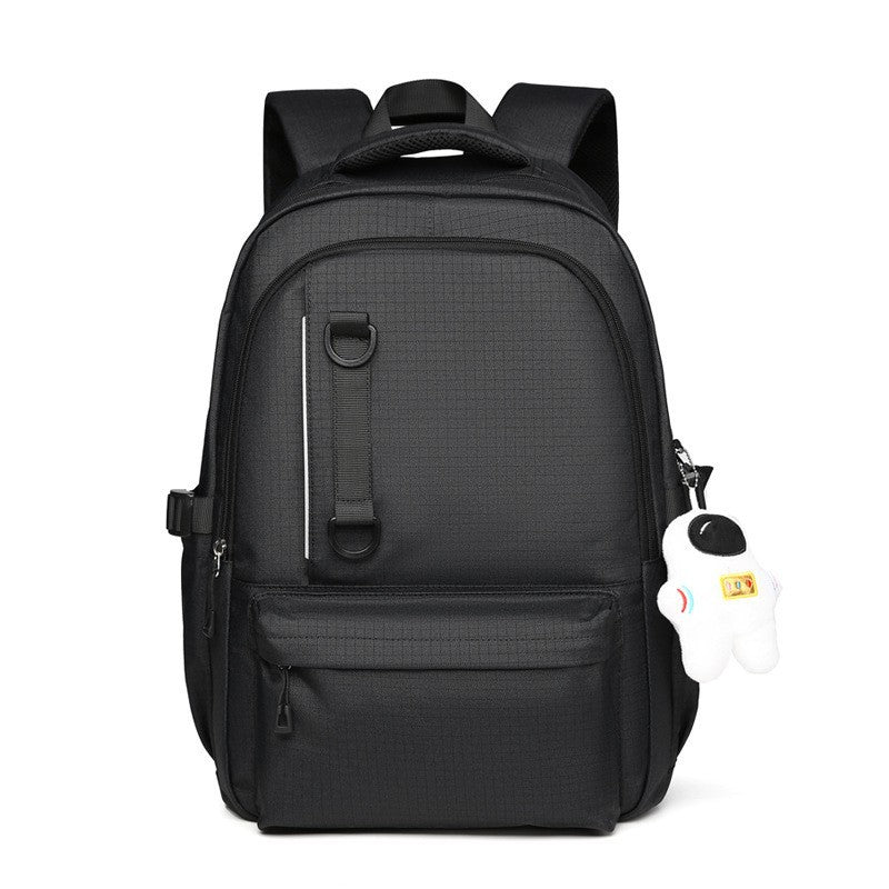 Style Unisex Plaid Couple Large Capacity Leisure Backpack