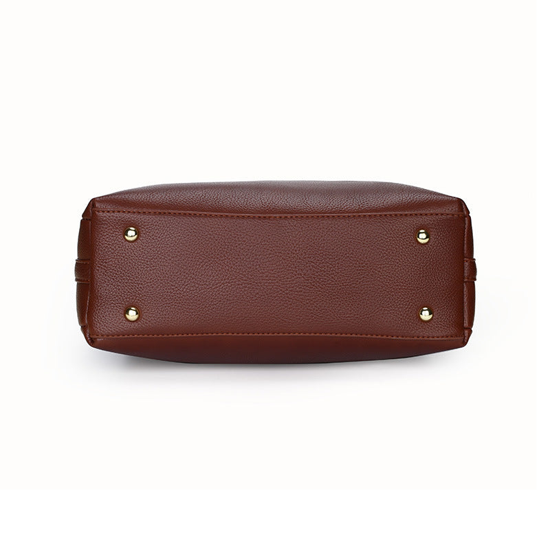 Women's Autumn Simple Large Capacity Textured Commuter Western Bags