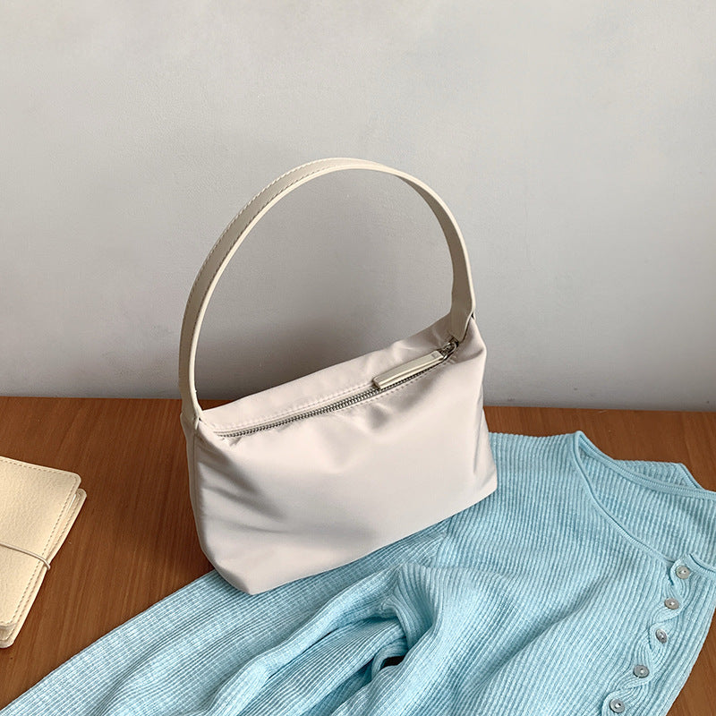 Women's Simple Pure Color Design Commuter Nylon Women's Handbag